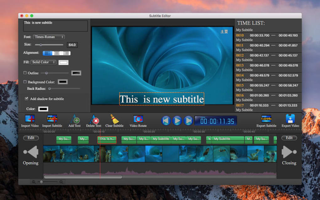 Subtitle Edit Pro Mac Download